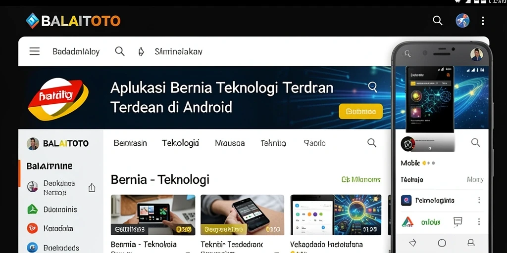 Tampilan antarmuka aplikasi BALAITOTO yang sederhana dan modern.