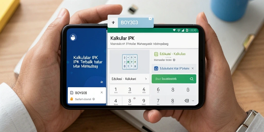 Antarmuka sederhana BOY303 untuk kalkulasi IPK.