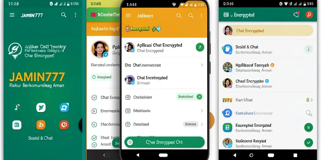 Antarmuka pengguna sederhana dan fungsional untuk chat terenkripsi.