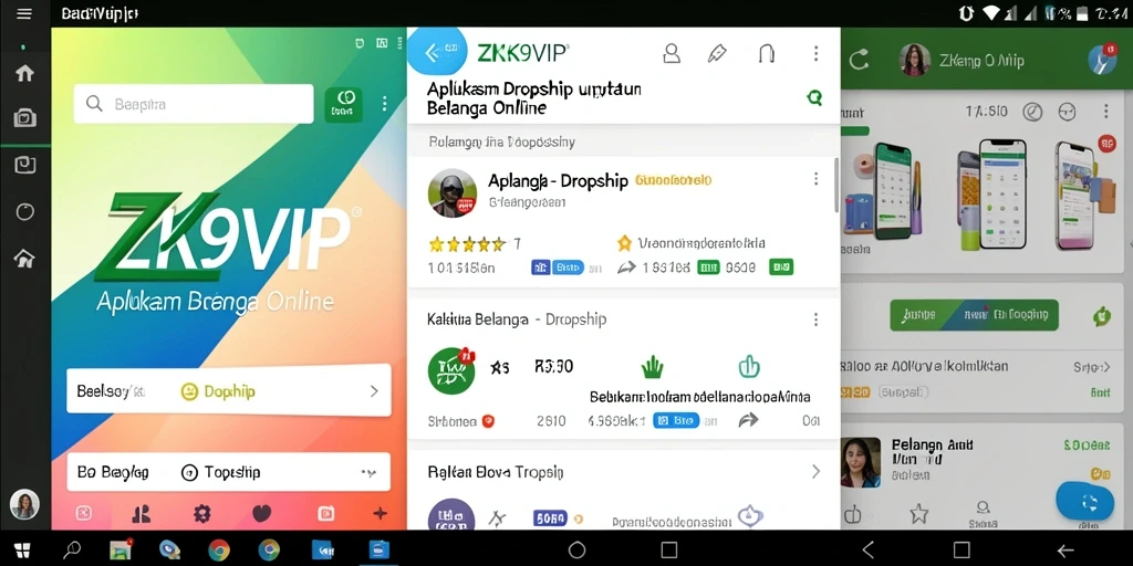 Antarmuka pengguna ZK9VIP yang sederhana dan fungsional.